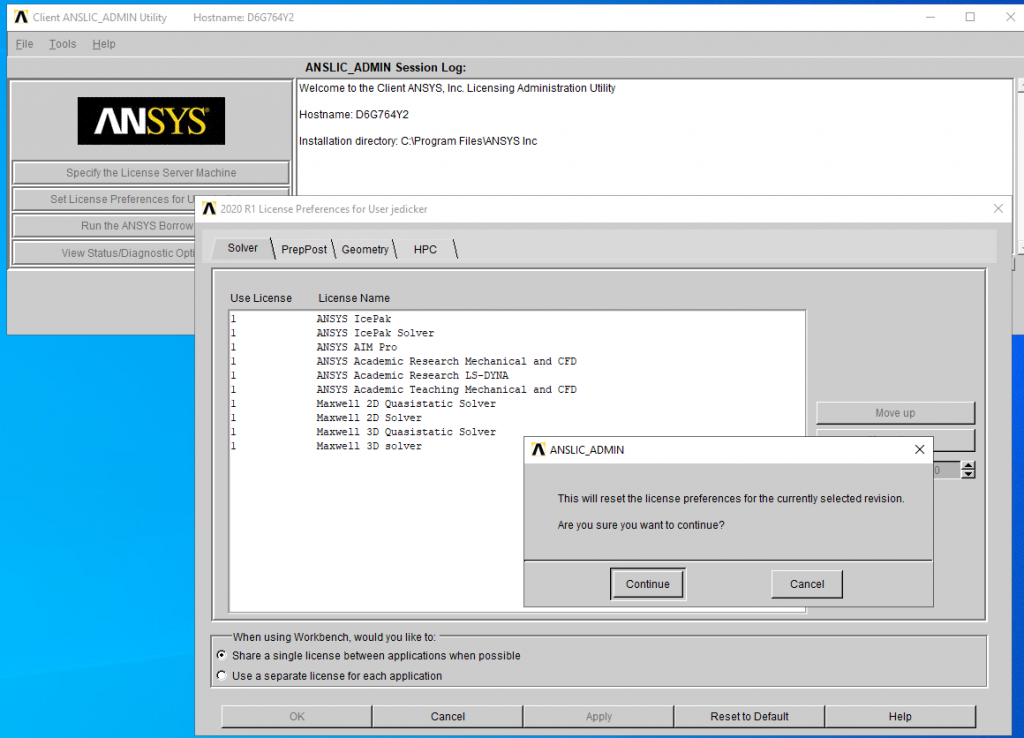 could not connect to any license server ansys 15