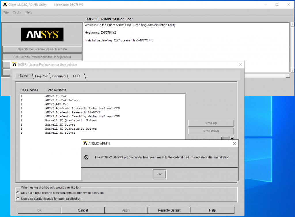 stop ansys licensing tomcat