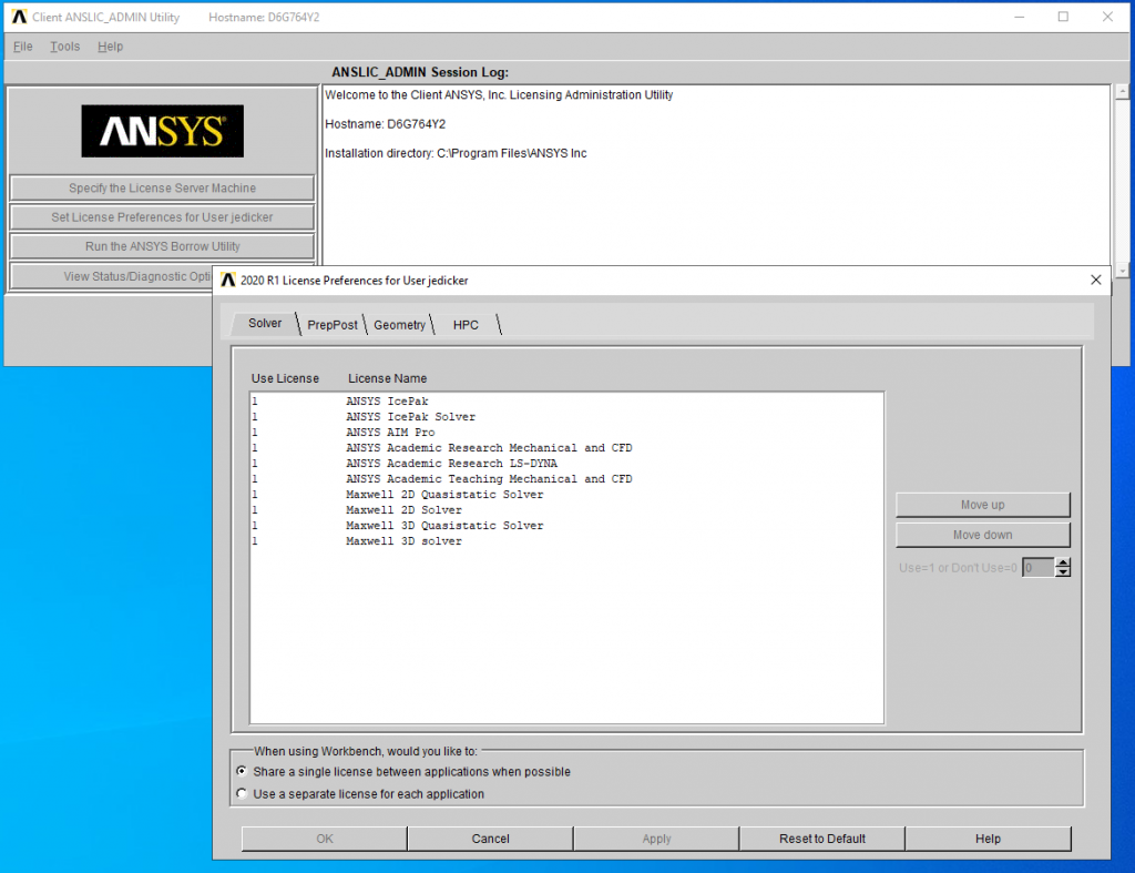 ansys license server error